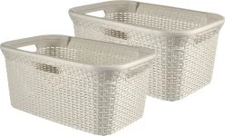 Curver Style Wasmand - 45L - 2 Stuks - Wit