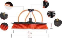 Aqua2Go Telescoopsteel 7,2 Meter - Lichtgewicht Aluminium - 40 Cm. Borstel - Ramen Wassen - Zonnepanelen -Huishoudelijke Schoonmaak 1200x736 3