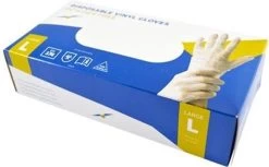 Wegwerp Handschoenen - Vinyl Handschoenen - Poedervrij - Wit - Maat L - 100 Stuks -Huishoudelijke Schoonmaak 1200x744 1