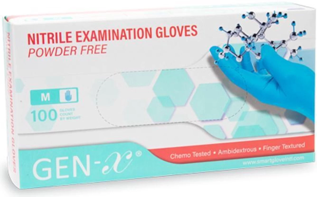 Gen-X Nitril Handschoenen | Handschoenen Wegwerp | Medisch | 100 PCS | Maat XL 4 Gen-X Nitril Handschoenen | Handschoenen Wegwerp | Medisch | 100 PCS | Maat XL - Afbeelding 4
