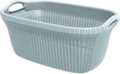 Curver Knit Wasmand - 40 L - Misty Blue 7 Curver Knit Wasmand - 40 L - Misty Blue -Huishoudelijke Schoonmaak 1200x749