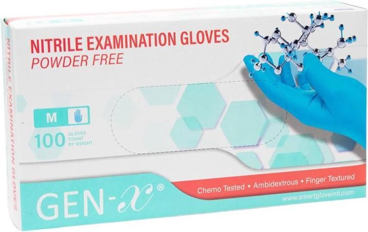 Gen-X Nitril Handschoenen | Handschoenen Wegwerp | Medisch | 100 PCS | Maat XL 3 Gen-X Nitril Handschoenen | Handschoenen Wegwerp | Medisch | 100 PCS | Maat XL - Afbeelding 3