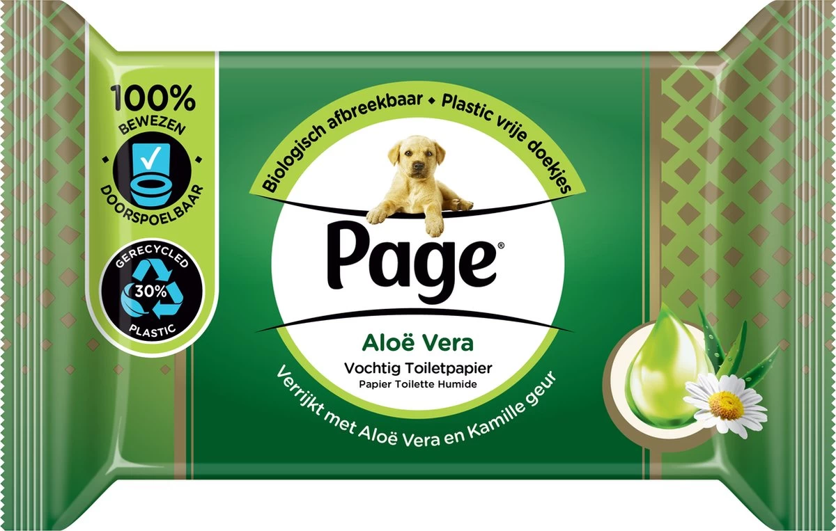 Page Vochtig Toiletpapier - 12 X 38 Stuks - Aloë Vera Vochtig Wc Papier - Voordeelverpakking 7 Page Vochtig Toiletpapier - 12 X 38 Stuks - Aloë Vera Vochtig Wc Papier - Voordeelverpakking - Afbeelding 7