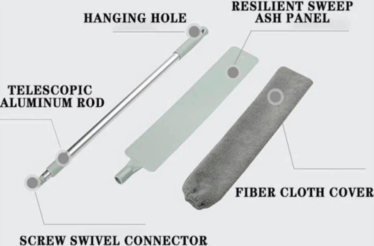 Verstelbare Stofdoek Voor Jaloezieën / Verstelbare Plumeau / Verstelbare Stofdoek / Reinigings Borstel Jaloezieën / Jaloerzieën Reiniger/ Intrekbare Stofborstel / Onder Kast Dweil / Intrekbare Verstelbare Plumeau / Stoffer / Schoonmaken Tips 7 Verstelbare Stofdoek Voor Jaloezieën / Verstelbare Plumeau / Verstelbare Stofdoek / Reinigings Borstel Jaloezieën / Jaloerzieën Reiniger/ Intrekbare Stofborstel / Onder Kast Dweil / Intrekbare Verstelbare Plumeau / Stoffer / Schoonmaken Tips - Afbeelding 7