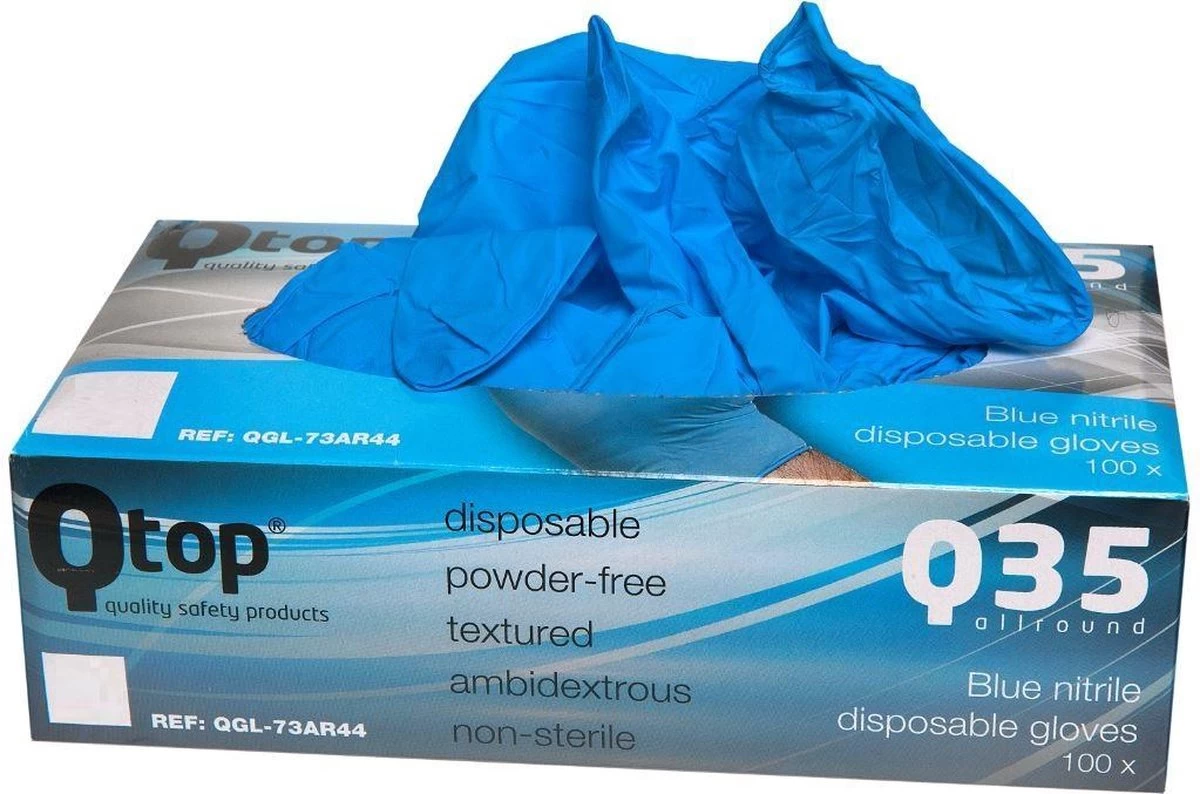 Nitril Wegwerp Handschoenen - XL - 100 Stuks 1 Nitril Wegwerp Handschoenen - XL - 100 Stuks