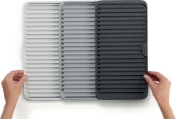 Joseph Joseph - Tier - Afdruipmat - Uitschuifbaar - Grijs -Huishoudelijke Schoonmaak 1200x814