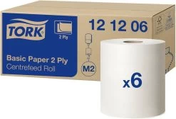 Poetsrol Tork M2 121206 2-laags - 20cm X 160m - 6 Rollen -Huishoudelijke Schoonmaak 1200x816