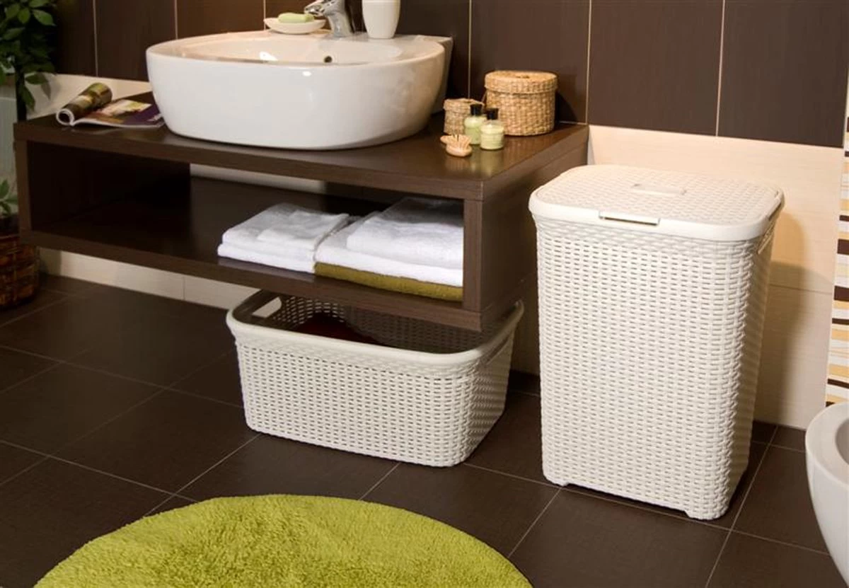 Curver Style Wasmand - 45L - 2 Stuks - Wit 4 Curver Style Wasmand - 45L - 2 Stuks - Wit - Afbeelding 4