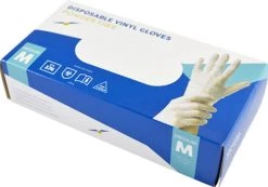 Merkloos Wegwerp Handschoenen - Vinyl Handschoenen - Poedervrij - Wit - Maat M - 100 Stuks -Huishoudelijke Schoonmaak 1200x840 2