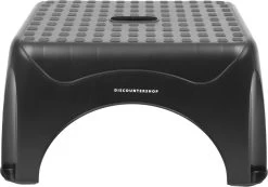 Opstapkrukje Max. Belastbaar Gewicht 150 KG Opstapkrukje - Opstapje/trappetje Zwart Met Anti-slip -150 Kg - Oppervlak 45 X 31.5 Cm