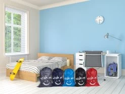 Wonair - Waszakken Voor Wasgoed - 60x90cm - Hemelsblauw - Met Trekkoord -Huishoudelijke Schoonmaak 1200x899