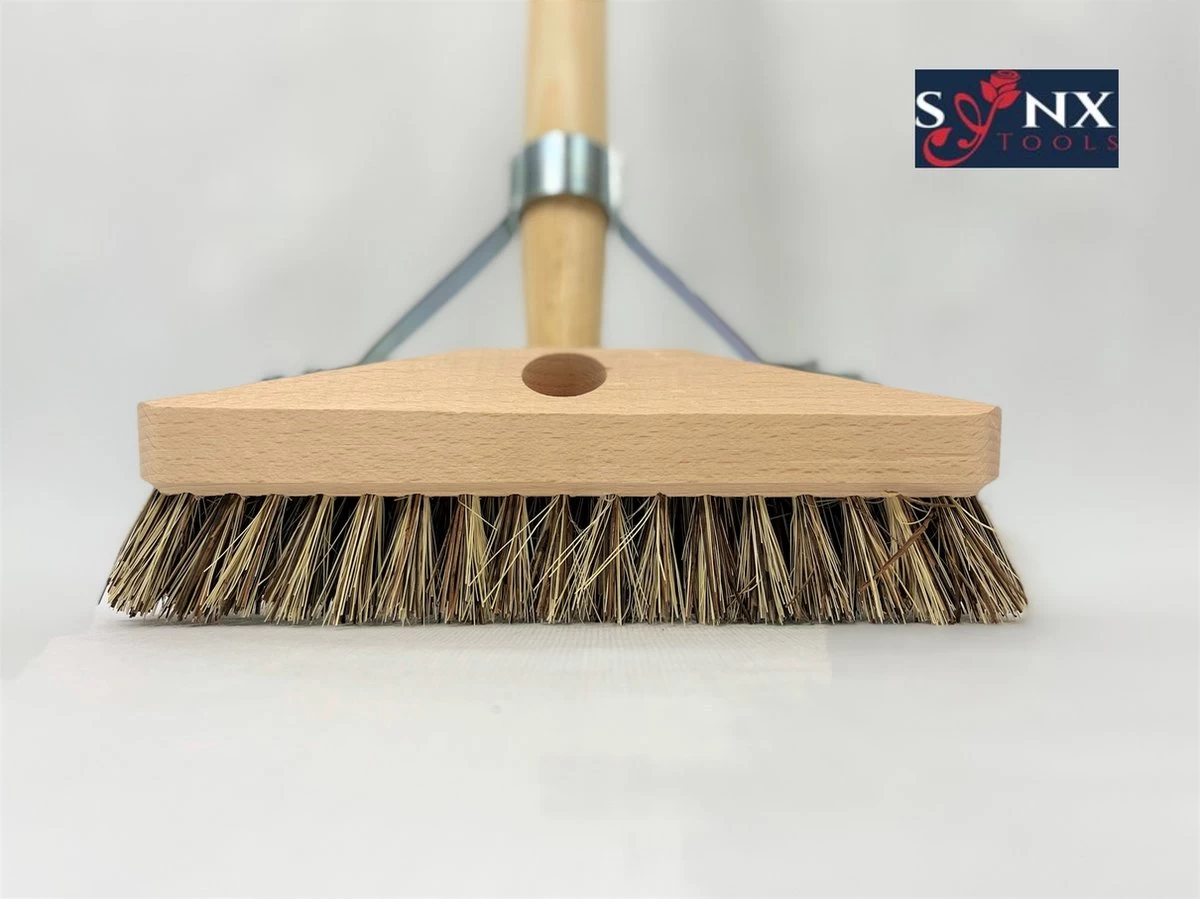 Synx Tools Luiwagen Union 22cm - Tegel Bezem Schrobber- Bezemsteel - Schoonmaakbezem - Schrobborstels - Bezems Met Steel 150 Cm 4 Synx Tools Luiwagen Union 22cm - Tegel Bezem Schrobber- Bezemsteel - Schoonmaakbezem - Schrobborstels - Bezems Met Steel 150 Cm - Afbeelding 4