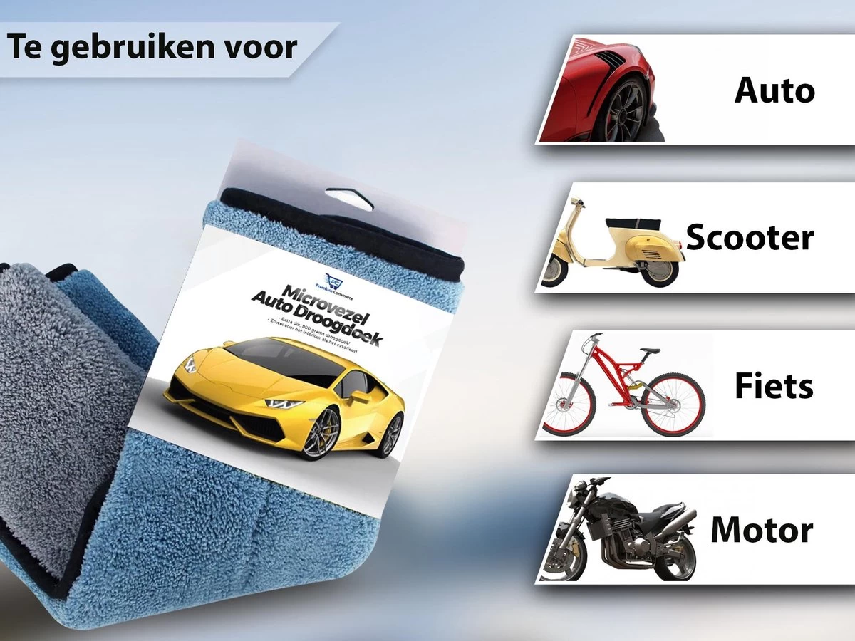 Droogdoek Auto - Watermagneet - Microvezel - Doek - 45 X 38 Cm - Blauw - Super Zacht! 2 Droogdoek Auto - Watermagneet - Microvezel - Doek - 45 X 38 Cm - Blauw - Super Zacht! - Afbeelding 2