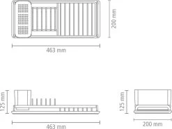 Brabantia SinkSide Afdruiprek Compact - Mid Grey 17 Brabantia SinkSide Afdruiprek Compact - Mid Grey -Huishoudelijke Schoonmaak 1200x906