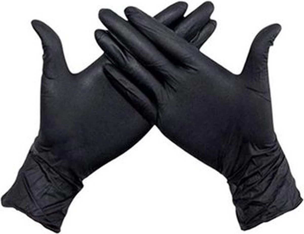 Merkloos Handschoenen Wegwerp Nitril - Latex Vrij - Poedervrij -Zwart - Maat M - 100 Stuks 3 Merkloos Handschoenen Wegwerp Nitril - Latex Vrij - Poedervrij -Zwart - Maat M - 100 Stuks - Afbeelding 3