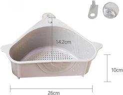 Merkloos Gootsteenorganiser Grijs - Sponshouder - Aanrecht Organiser - Vaatdoek Houder - Gootsteen Organiser - Gootsteen Bakje - Gootsteen Organiser- Gootsteenorganiser - Gootsteen Houder - Gootsteenzeef -Huishoudelijke Schoonmaak 1200x932