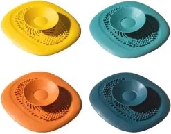 Luxe Doucheputje Afvoer Plug Zeef Stopper Stop - Universele Haarfilter Haarvanger Gootsteenstop Afvoerstop Onderdeel Afvoerputje Stopper Putje Rooster Voor Wastafel Gootsteen Spoelbak Bad Douchebak Keuken Wasbak Badkuip Aanrecht - Siliconen - Geel -Huishoudelijke Schoonmaak 1200x938