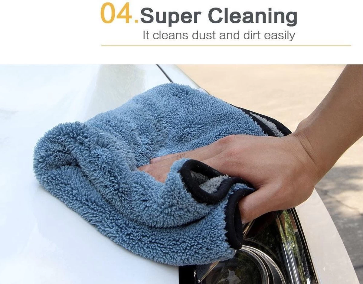Droogdoek Auto - Watermagneet - Microvezel - Doek - 45 X 38 Cm - Blauw - Super Zacht! 9 Droogdoek Auto - Watermagneet - Microvezel - Doek - 45 X 38 Cm - Blauw - Super Zacht! - Afbeelding 9