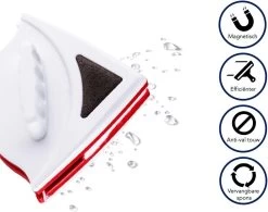 Merkloos Magnetische Raamwisser - Ruitenreiniger - Inclusief 24 Sponsjes + 4 Wissers + 4 Buttons -Huishoudelijke Schoonmaak 1200x947 1