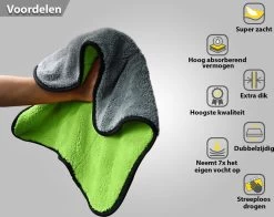 Droogdoek Auto - Badkamer - Drying Towel - Watermagneet - Microvezel - Doek - 45 X 38 Cm - Groen -Huishoudelijke Schoonmaak 1200x953 1