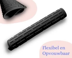 HOMYHON Afdruipmat -Afdruipmat Siliconen -Pannenonderzetter- Antislip -Hittebestendig - Aanrecht Mat -Siliconen Mat - 40 X 46 Cm - Zwart -Huishoudelijke Schoonmaak 1200x960