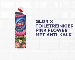 Glorix WC Powergel Toiletreiniger Pink Flower - 6 X 750 Ml - Voordeelverpakking -Huishoudelijke Schoonmaak 1200x961 1