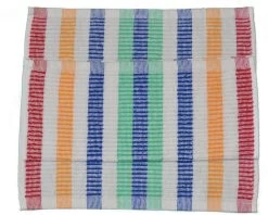 Vaatdoekenset Multicolor - 30x30 – 12 Stuks - Strepen - 100% Katoen - Horeca Vaatdoeken – Vaatdoek – Vaatdoek Strepen Multicolor