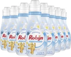 Robijn Jasmijn & Sandelhout Wasverzachter - 8 X 30 Wasbeurten- Voordeelverpakking 22 Robijn Jasmijn & Sandelhout Wasverzachter - 8 X 30 Wasbeurten- Voordeelverpakking -Huishoudelijke Schoonmaak 1200x967