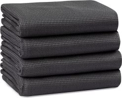 Tuiste Set Van 4, Grijs, Microvezel Microvezeldoeken, Permium Poetsdoeken, Stofdoeken, Nano Poetsdoeken, Micro Magic Magische Doeken, Multifunctionele Reinigingsdoeken, Set Van 4, 37 X 57 Cm