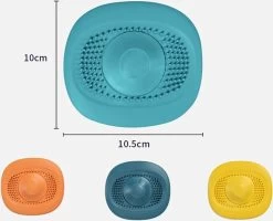 Merkloos Luxe Doucheputje Afvoer Plug Zeef Stopper Stop - Universele Haarfilter Haarvanger Gootsteenstop Afvoerstop Onderdeel Afvoerputje Stopper Putje Rooster Voor Wastafel Gootsteen Spoelbak Bad Douchebak Keuken Wasbak Badkuip Aanrecht - Siliconen - Blauw -Huishoudelijke Schoonmaak 1200x970 1