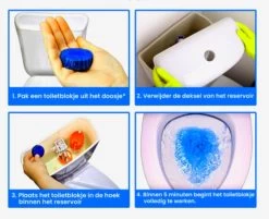 Merkloos Toiletblokjes Voor Inbouwreservoirs – WC-blokjes – Toiletblokken In Een Voordeelverpakking – 30 Stuks -Huishoudelijke Schoonmaak 1200x976