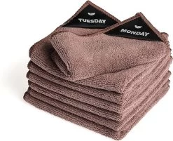 Klud Klud Vaatdoek Set - 7 Dagen - Mauve