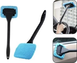 PD® - Raamwisser - Raamtrekker - Raamwisser Auto - Microvezeldoek - Anti Condens - Wisser Voor Condens Op Ruiten / Ramen.