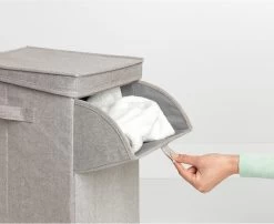 Brabantia Wasmand Met Deksel - Stapelbaar - 35 L - Grey -Huishoudelijke Schoonmaak 1200x979