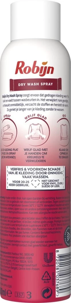 Robijn Pink Sensation Dry Wash Spray - 6 X 200 Ml - Voordeelverpakking -Huishoudelijke Schoonmaak 282x1200 2