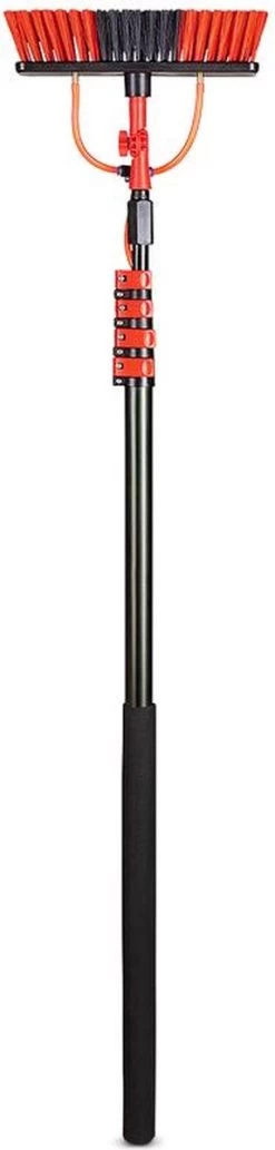 Telescoopsteel Met Borstel 6 Delige Set – Telescoop Met Borstel - Telescoopsteel Ramenwassen – Uitschuifbaar Tot 4,6 Meter - Met Zeepdispenser -Huishoudelijke Schoonmaak 287x1200
