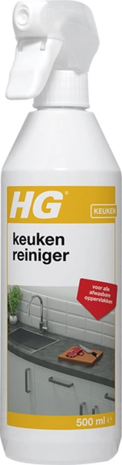 HG Keuken Reiniger - 500ml - Effectief En Hygiënisch - Voor Alle Afwasbare Oppervlakken -Huishoudelijke Schoonmaak 315x1200 1
