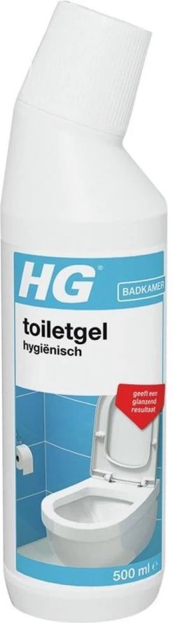 HG Toiletgel Hygiënisch - 500 Ml - Glanzend Resultaat - Krachtige Reiniger En Ontkalker -Huishoudelijke Schoonmaak 334x1200 3