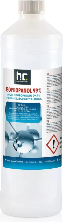 Isopropyl Alcohol - Isopropanol - IPA - Isopropyl - 99,9% Zuiver - 1000ml - Inclusief Trechter 9 Isopropyl Alcohol - Isopropanol - IPA - Isopropyl - 99,9% Zuiver - 1000ml - Inclusief Trechter -Huishoudelijke Schoonmaak 341x1200 1