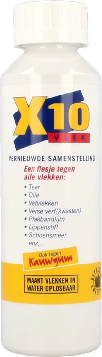 X10 Vlekken - 250 Ml - Vlekverwijderaar 4 X10 Vlekken - 250 Ml - Vlekverwijderaar - Afbeelding 4