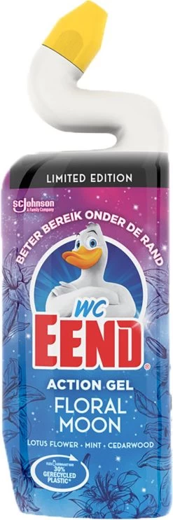 WC Eend Toiletreiniger Action Gel Floral Moon - 6x 750 Ml - Voordeelverpakking -Huishoudelijke Schoonmaak 399x1200 1
