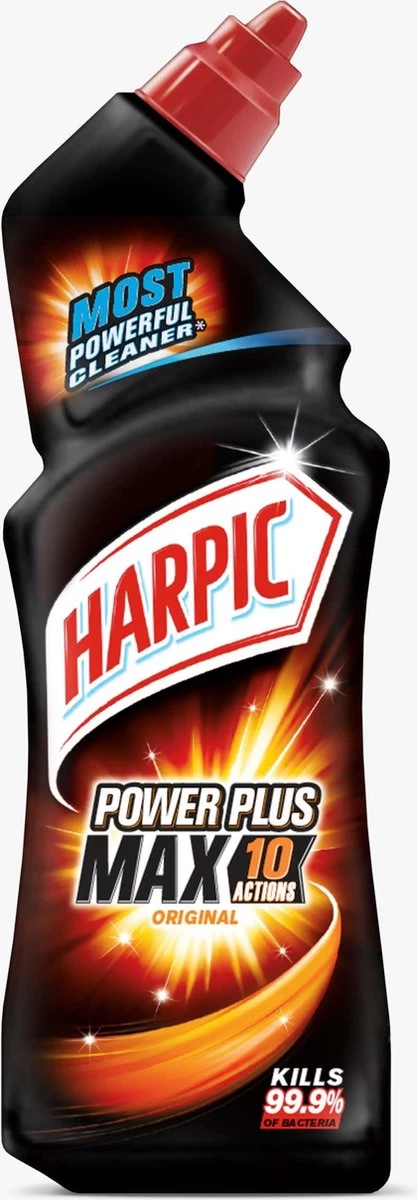 HARPIC Power Plus Max 10 Original - Toilet Reiniger - Extra Krachtig 750ML 1 HARPIC Power Plus Max 10 Original - Toilet Reiniger - Extra Krachtig 750ML
