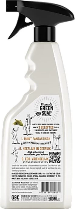 Marcel's Green Soap Allesreiniger Spray - Sandelhout & Kardemom - 500ML -Huishoudelijke Schoonmaak 433x1200 1