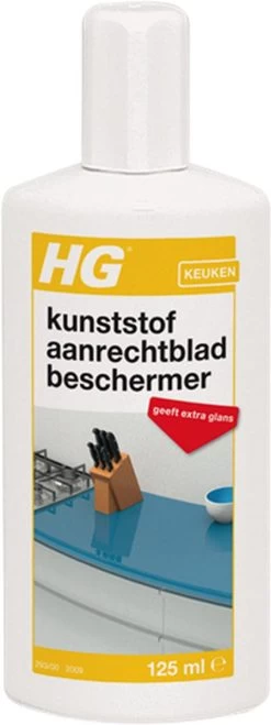 HG Kunststof Aanrechtbladbeschermer - 125ml - Voor Kunststof Oppervlakken -Huishoudelijke Schoonmaak 450x1200 3