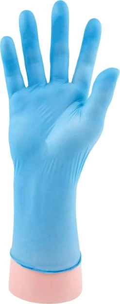 Glove Nitrile - Handschoen Wegwerp Nitrile - Huishoudhandschoen Wegwerp - Plastic Handschoen - 100 Stuks Wegwerphandschoen Maat L
