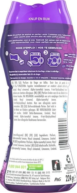 Lenor Amethist En Bloemen - In-Wash Geurbooster - Voordeelverpakking 6 X 16 Wasbeurten -Huishoudelijke Schoonmaak 479x1200 1