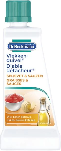 Dr. Beckmann Vlekkenduivel Spijsvet & Sauzen 50 Ml -Huishoudelijke Schoonmaak 484x1200