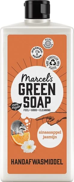 Marcel's Green Soap Afwasmiddel Sinaasappel & Jasmijn - 500 Ml -Huishoudelijke Schoonmaak 491x1200 1