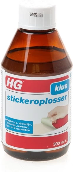 HG Stickerverwijderaar - 300ml - Eenvoudig In Gebruik - 100% Lijmrestenverwijdering -Huishoudelijke Schoonmaak 508x1200