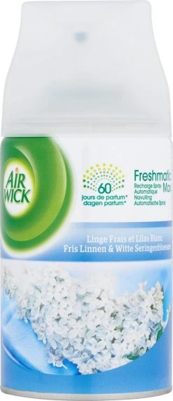 AIRWICK Freshmatic Automatische Spray Refill Frisse Linnen & Witte Bloemen Krimp - (3x250ml) -Huishoudelijke Schoonmaak 519x1200 3